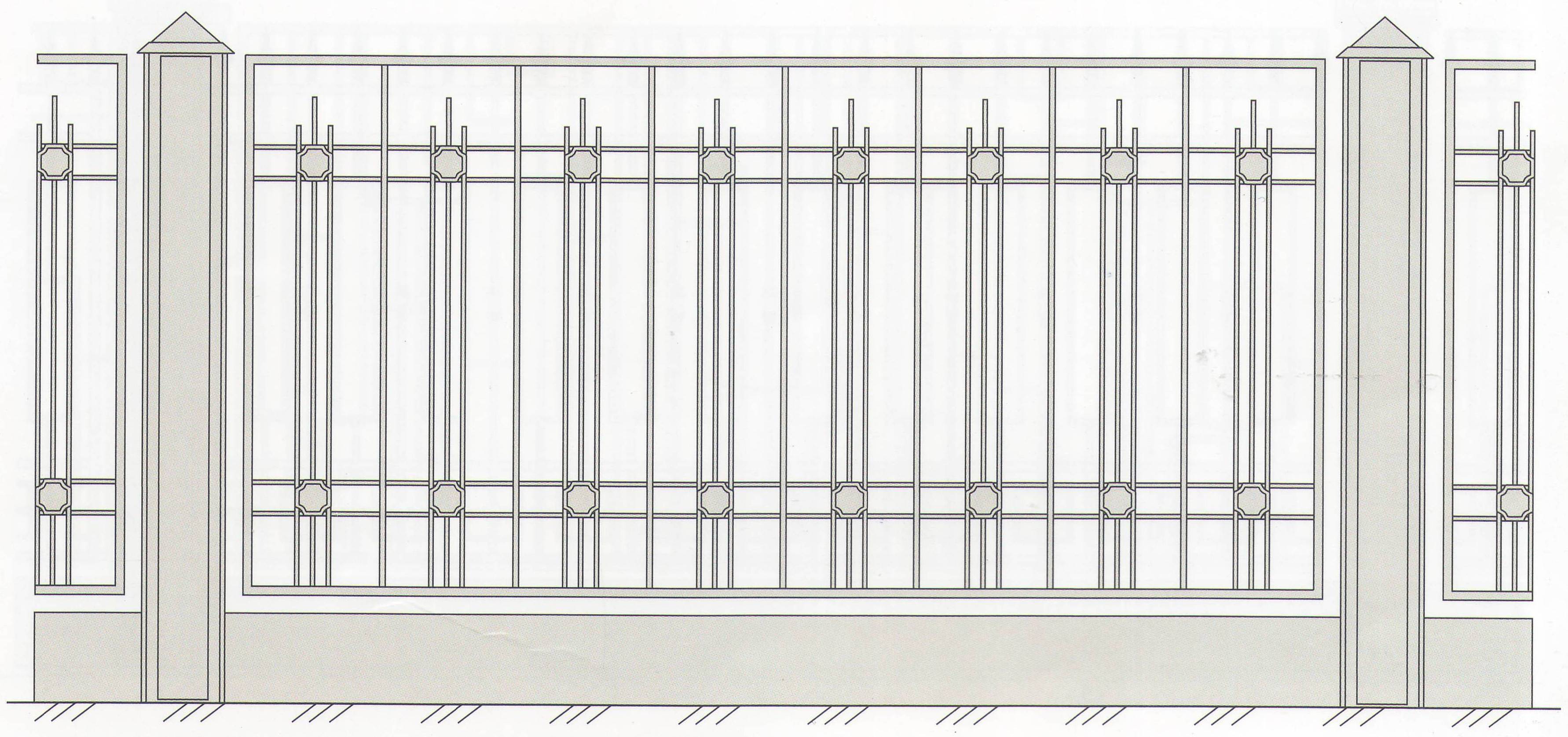 Кованый забор z-030 (1 кв.м.)